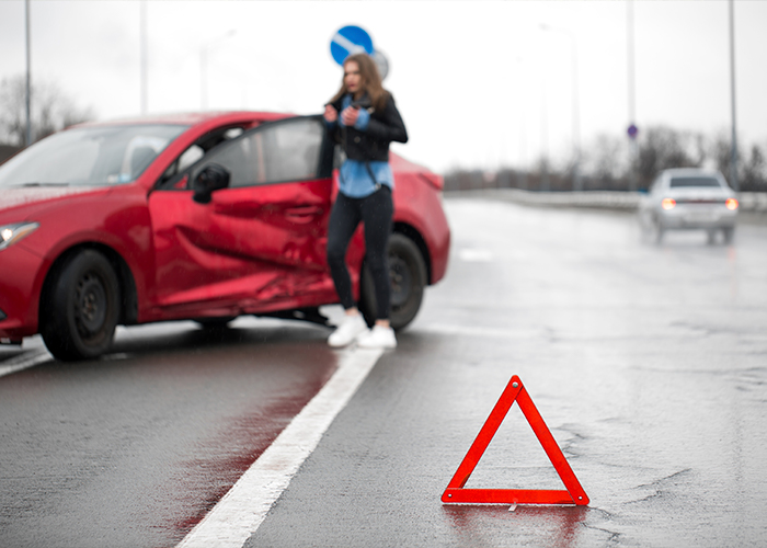 accidente atenuadores de impacto de veículos